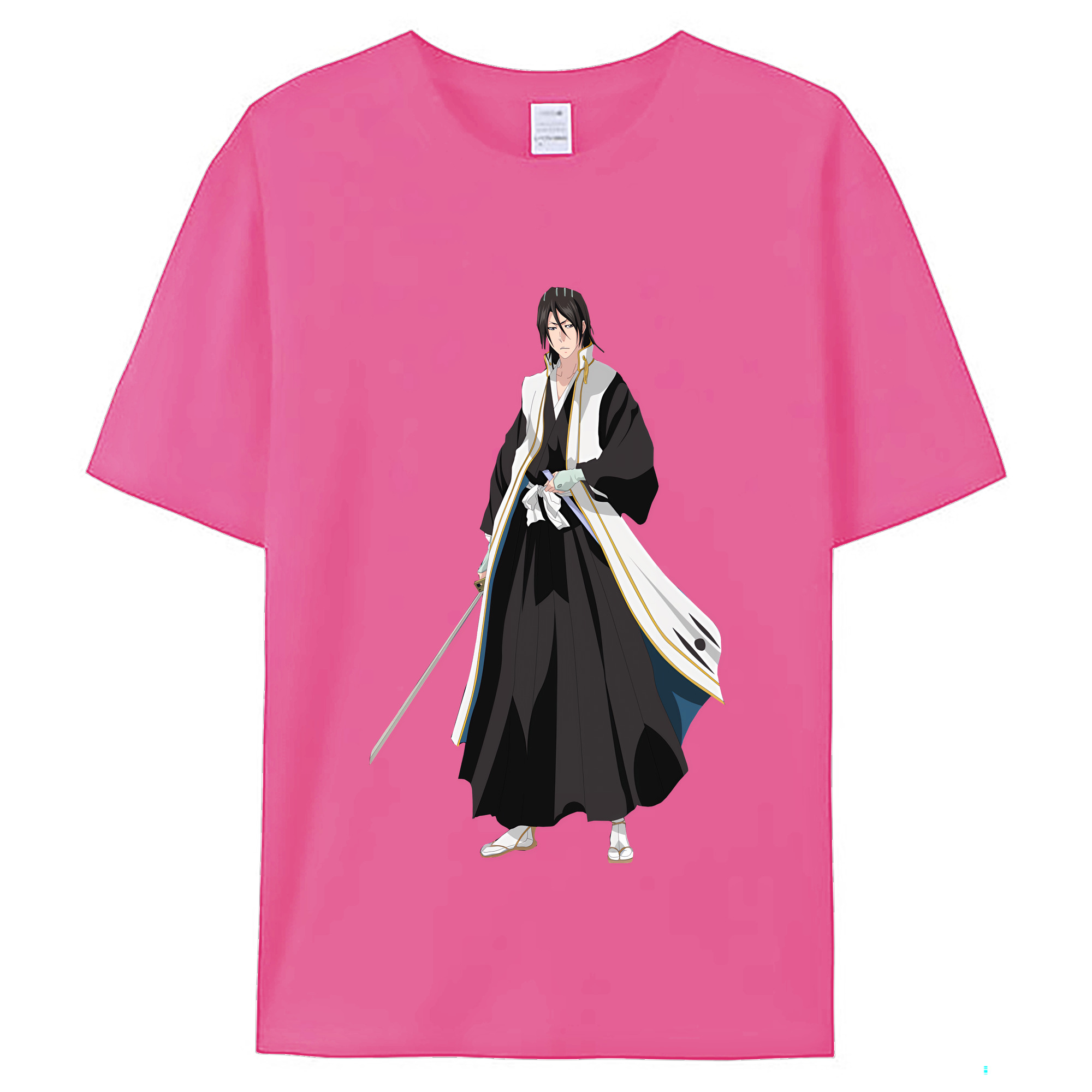 （画像用） ブリーチ くちき びゃくや BLEACH Kuchiki Byakuya レディースカジュアルプリントTシャツ（綿100％）